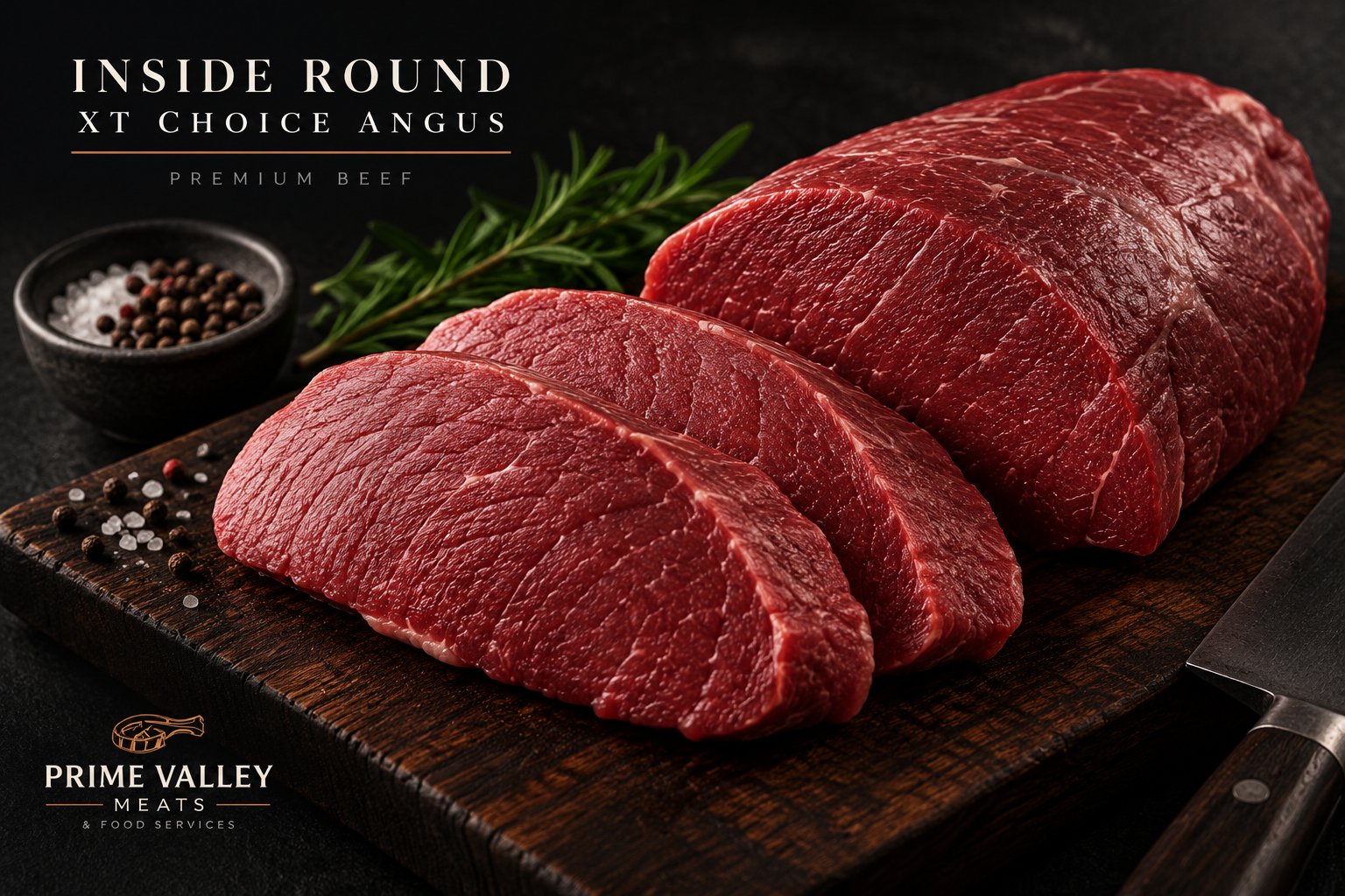 Inside Round XT Choice Angus — premium beef, Prime Valley Meats